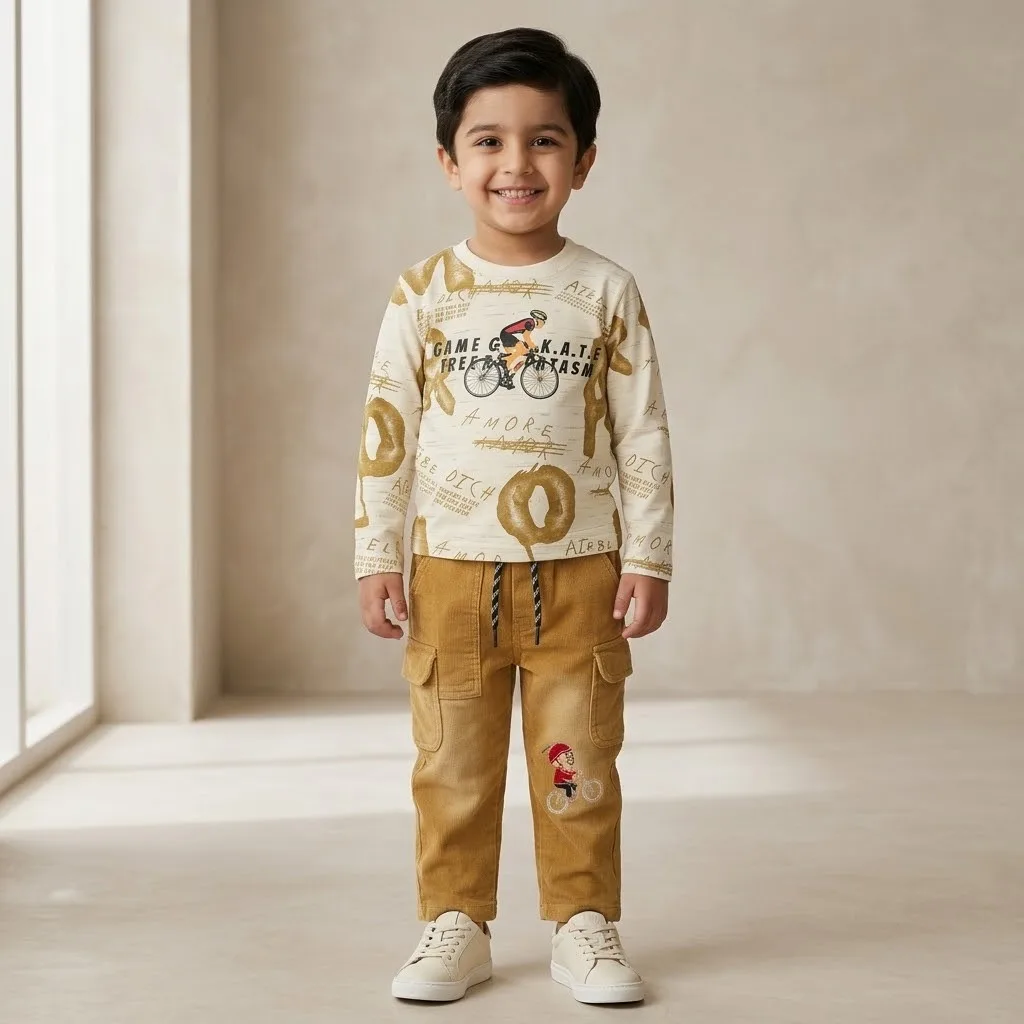 Boys bicycle graphic cargo set Boys bicycle graphic cargo set