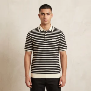 Men's Balmain Striped Polo