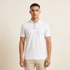 Men's Classic White Polo Shirt