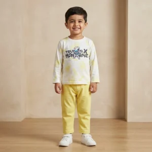Boys yellow robot outfit