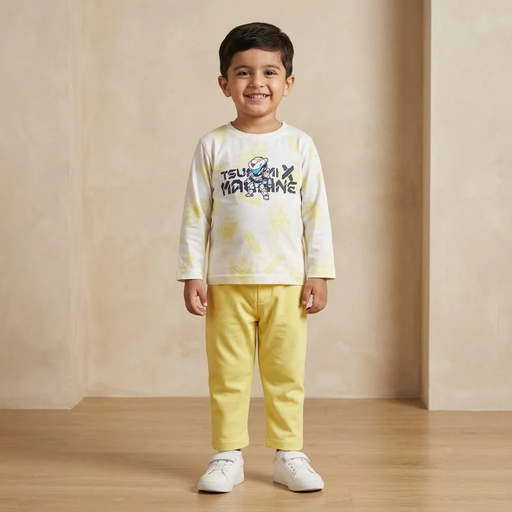 Boys yellow robot outfit