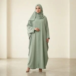 Elegant Sage Green Abaya
