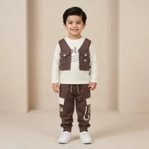 Boys vest style cargo set