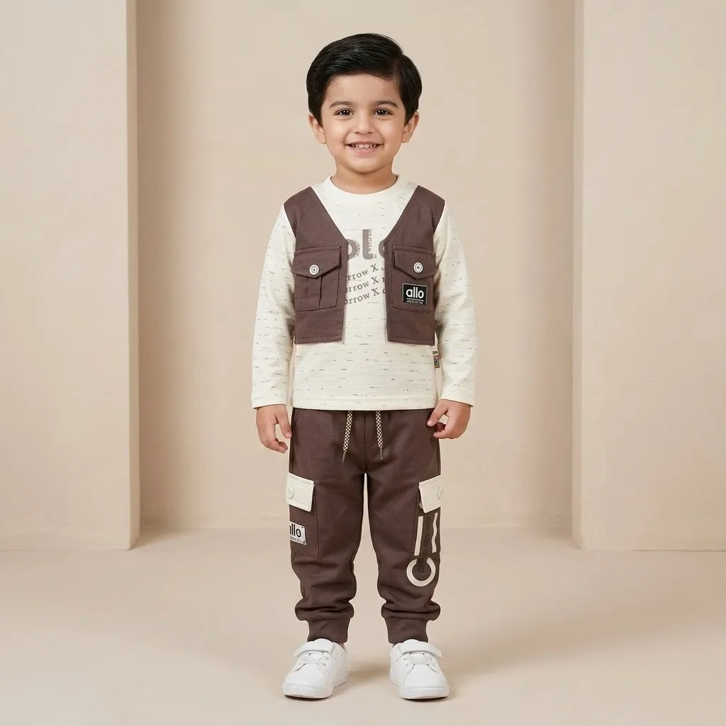 Boys vest style cargo set
