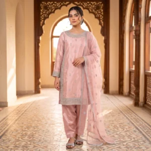 Blush Pink Hand Made 3-Piece Suit